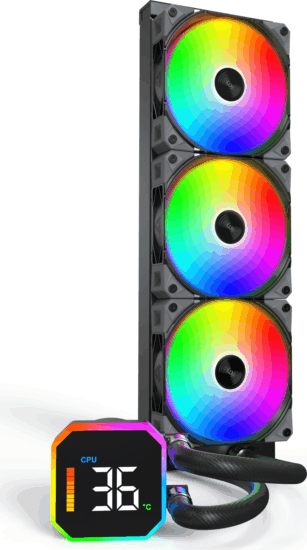 Montech HyperFlow Digital 360 PWM Univerzális CPU Vízhűtés - Szürke