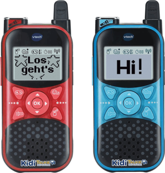 VTech KidiTalkie Explorer 2 Darabos Gyerek Walkie-Talkie - Piros / Kék