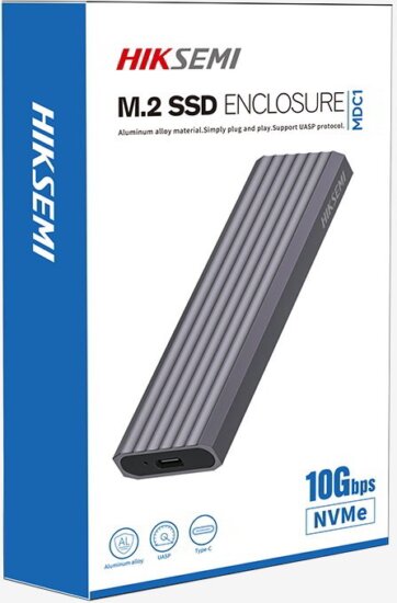 HIKSEMI M.2 NVMe USB 3.2 Gen2 Type-C Külső SSD ház - Szürke