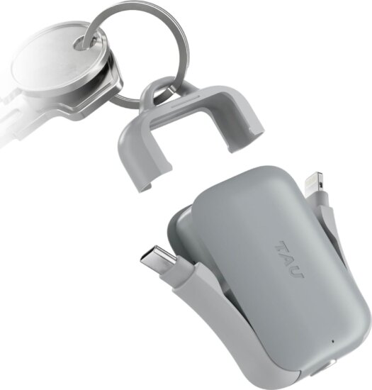 Rolling Square TAU 2 Kulcstartós Powerbank 20000 mAh 7,5W - Szürke