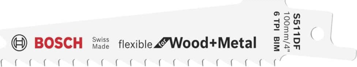 Bosch S 511 DF Orrfűrészlap 100mm 8TPI (5 db)