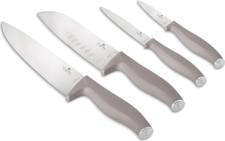 Berlinger Haus BH/2960A Rozsdamentes acél késkészlet 4 darabos - Matt Taupe Berlinger Haus BH/2960A Rozsdamentes acél késkészlet 4 darabos - Matt Taupe