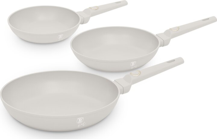 Berlinger Haus BH/8078A 3 részes Serpenyő készlet 20 / 24 / 28 cm - Matt Taupe