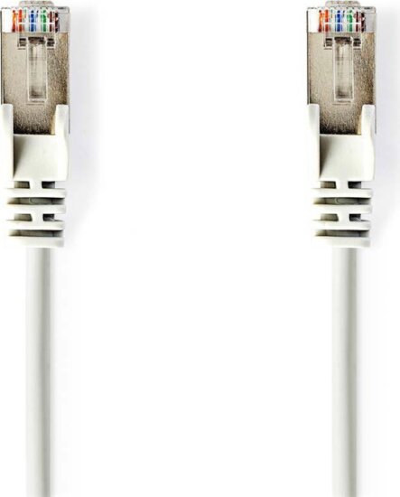 Nedis CCGB85121WT50 SF/UTP RJ45 Cat5e Patch kábel 5m - Fehér