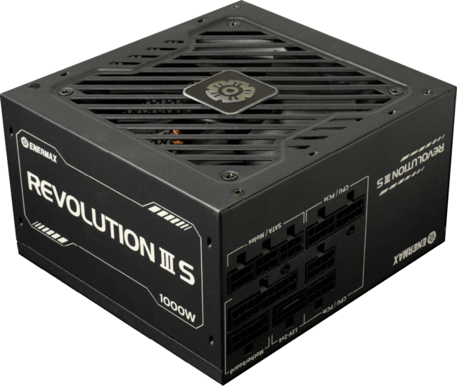 Enermax 1000W REVOLUTION III S 80+ Platinum Moduláris Tápegység - Fekete
