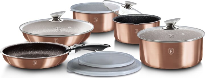 Berlinger Haus BH/1591 Alumínium Edénykészlet Levehető nyéllel - Rosegold ( 12 részes) Berlinger Haus BH/1591 Alumínium Edénykészlet Levehető nyéllel - Rosegold ( 12 részes)