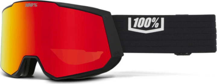 100percent SNOWCRAFT XL HiPER Red Mirror Lens UV400 Síszemüveg - Fekete/Piros