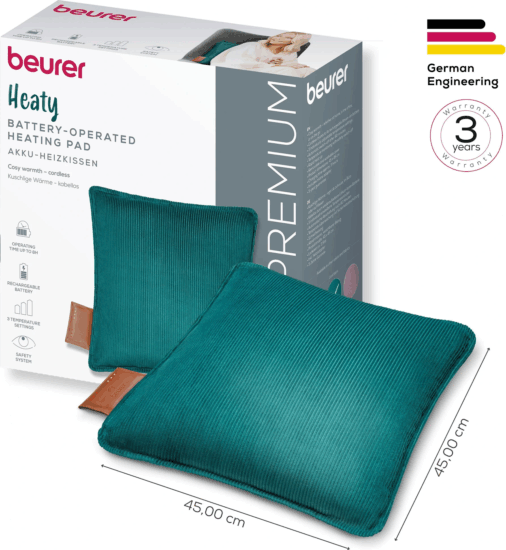 Beurer HK 77 Heaty Vezeték nélküli Elektromos Melegítő párna 45x45cm - Zöld