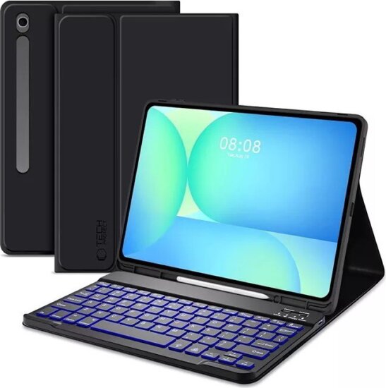 Tech-Protect SC Pen Samsung Galaxy Tab S10 FE+ 13,1" (X620/X626B) Tablet Billentyűzetes Tok - Fekete (ENG) Tech-Protect SC Pen Samsung Galaxy Tab S10 FE+ 13,1" (X620/X626B) Tablet Billentyűzetes Tok - Fekete (ENG)