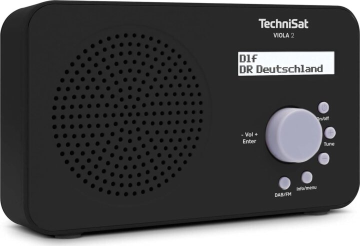 Technisat VIOLA 2 Hordozható DAB+/FM Zsebrádió - Fekete