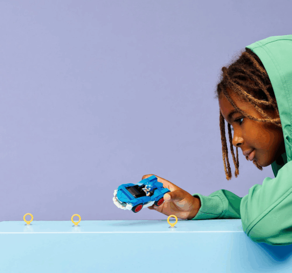 LEGO 77117 Sonic - Sonic a sündisznó - Speedster Lightning autó