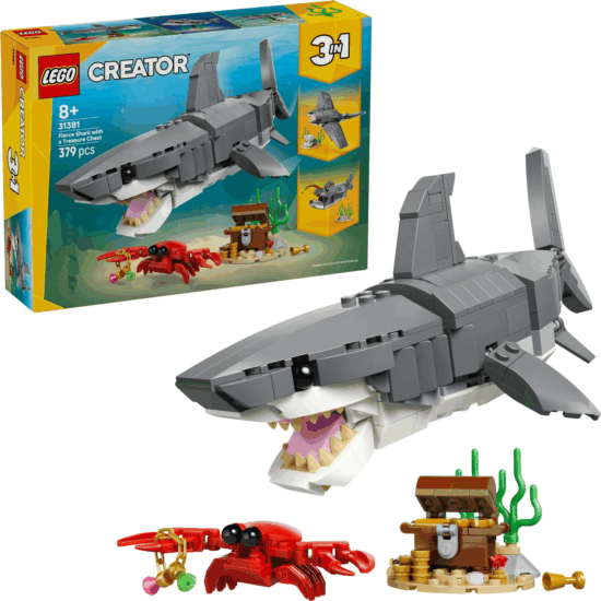 LEGO 31381 Creator - 3az 1ben Vadcápa kincsesládával építőjáték