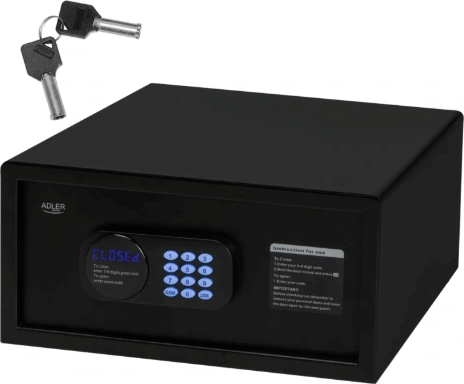 Adler AD1045 Elektronikus Biztonsági bútorszéf - Fekete