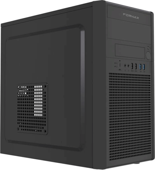 Gembird Fornax K400 Midi Torony Számítógépház + 1db 120mm ventilátor - Fekete Gembird Fornax K400 Midi Torony Számítógépház + 1db 120mm ventilátor - Fekete