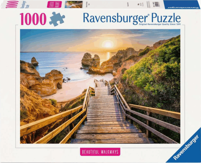 Ravensburger Gyönyörű Sétányok - Falépcső a Praio do Camillo-hoz 1000 darabos puzzle