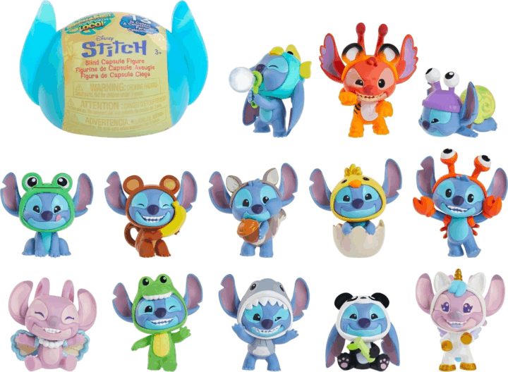 Just Play Disney Stitch Goes Wild Gyűjthető meglepetés minifugura