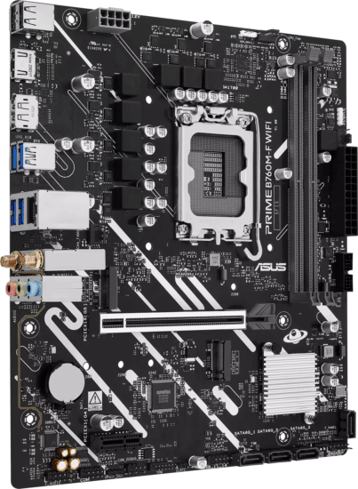 ASUS PRIME B760M-F WIFI DDR5 LGA1700 Micro ATX Alaplap
