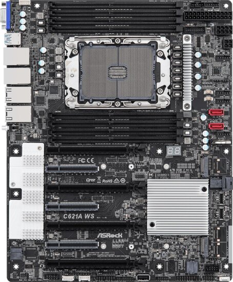 ASRock C621A WS DDR4 LGA4189 ATX Alaplap