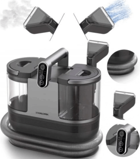 Kalorik SVC2000 Gőzőlős Folt / Kárpittisztító 1700 Watt - Fekete / Szürke