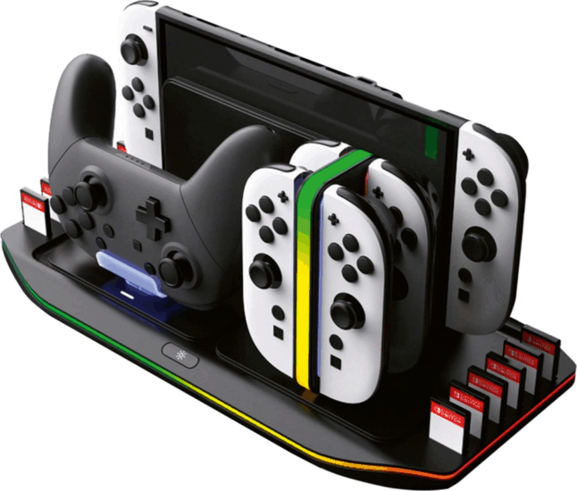 Nacon Gaming 2809503 Nintendo Switch 2 Quad kontroller töltőállvány - Fekete Nacon Gaming 2809503 Nintendo Switch 2 Quad kontroller töltőállvány - Fekete