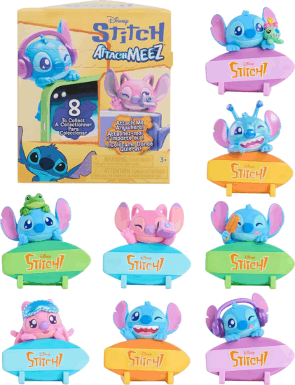 Just Play Disney Stitch Attachmeez Gyűjthető meglepetés figura - Többféle