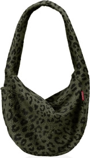 Reisenthel Moonbag teddy Bevásárlótáska 48 x 33 x 14 cm - Zöld /Leopárdmintás Reisenthel Moonbag teddy Bevásárlótáska 48 x 33 x 14 cm - Zöld /Leopárdmintás