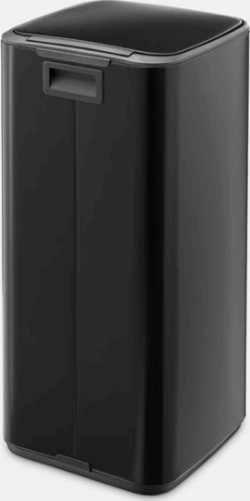 Brabantia Bo 30 literes fém pedálos szemetes - Matt fekete