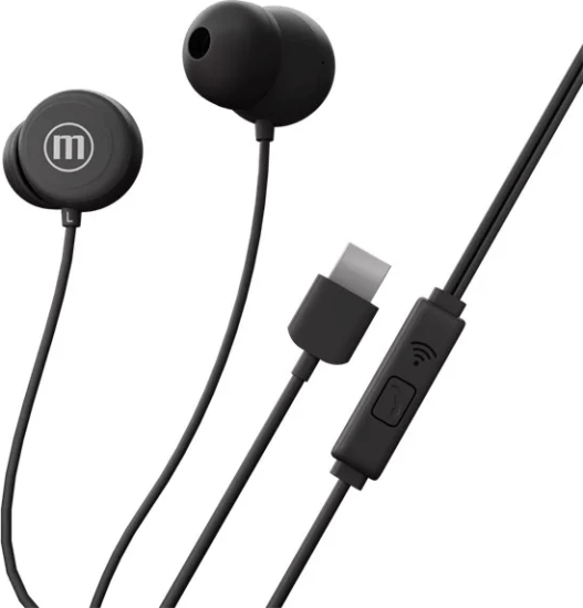 Maxell IN-BAX USB-C Fülhallgató - Fekete
