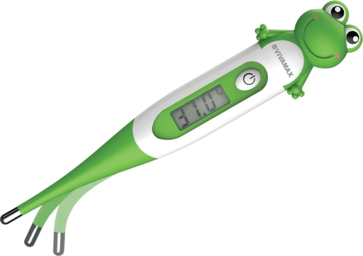 Vivamax YD-206 Digitális lázmérő flexibilis fejjel - Zöld báka forma Vivamax YD-206 Digitális lázmérő flexibilis fejjel - Zöld báka forma