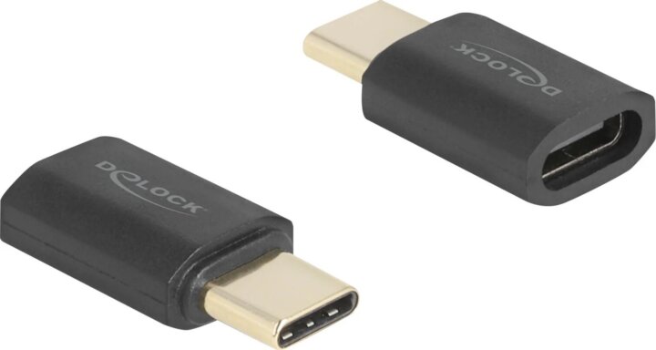 DeLOCK 60237 USB4 USB-C apa - USB-C anya Adapter - Fekete