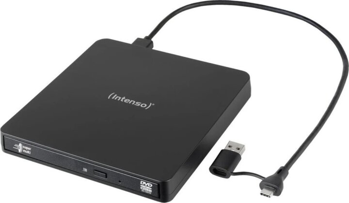 Intenso EOD 400D Slim Külső USB 3.2 Gen 1x1 Blu-Ray író - Fekete Intenso EOD 400D Slim Külső USB 3.2 Gen 1x1 Blu-Ray író - Fekete