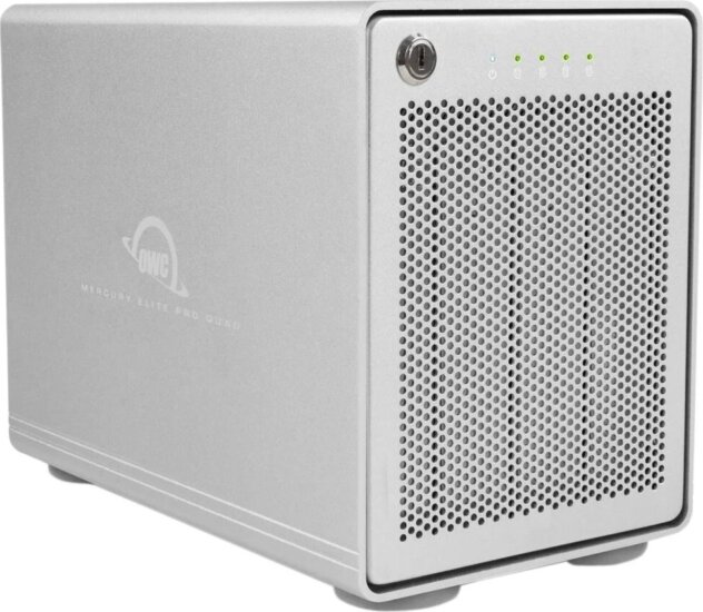 OWC Mercury Elite Pro Quad 2.5"/3.5" USB 3.2 Gen 2 Külső HDD ház - Ezüst OWC Mercury Elite Pro Quad 2.5"/3.5" USB 3.2 Gen 2 Külső HDD ház - Ezüst