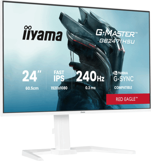 iiyama 23.8" GB2471HSU-W1 G-Master 16:9 FullHD Fast IPS LED Gaming Monitor - Fehér