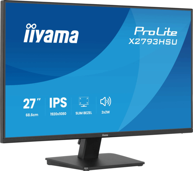 iiyama 27" X2793HSU-B1 ProLite 16:9 FullHD IPS LED Monitor - Fekete