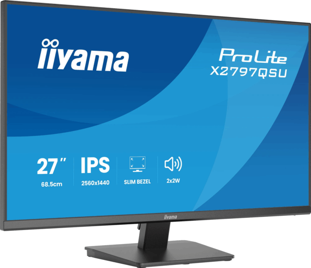 iiyama 27" X2797QSU-B1 ProLite 16:9 QHD IPS LED Monitor - Fekete