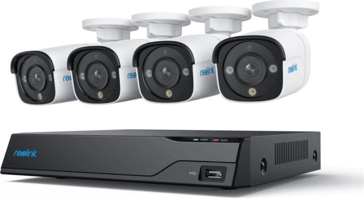 Reolink NVS8-8MB4 Kamera Rendszer 2TB + 4db 4K IP Csőkamera