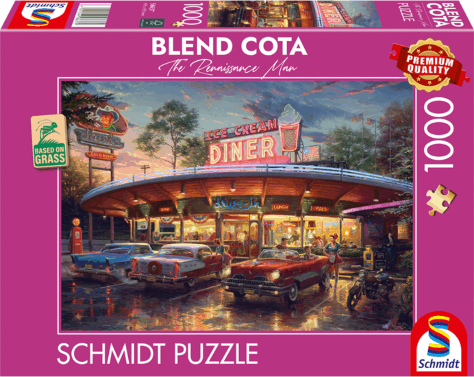 Schmidt Spiele 58637 Blend Cota American Diner 1000 darabos puzzle