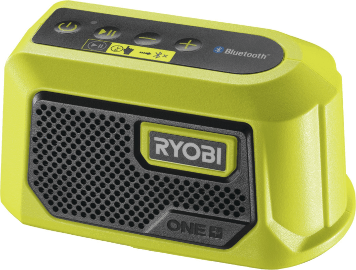 Ryobi ONE+ Bluetooth Box Mini Akkus Hordozható Bluetooth Hangszóró 18V 5W - Fekete/Zöld