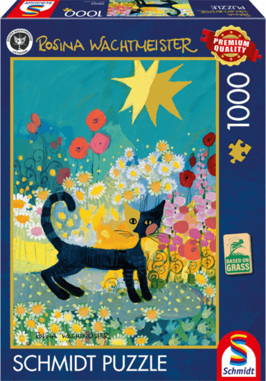 Schmidt Spiele 58661 Rosina Wachtmeister Macska a virágtengerben 1000 darabos puzzle