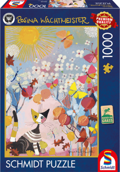 Schmidt Spiele 58658 Rosina Wachtmeister Csíkos cica 1000 darabos puzzle