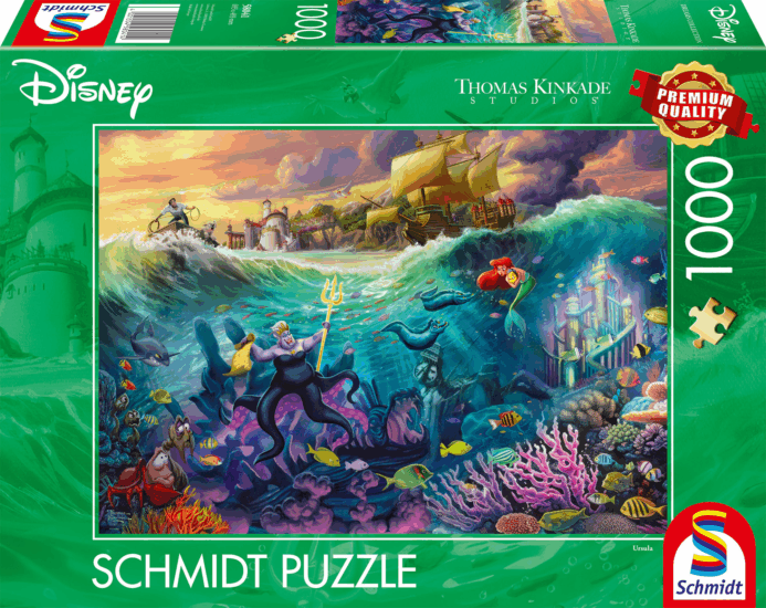 Schmidt Spiele 58041 Thomas Kinkade Studios Disney - Ursula 1000 darabos puzzle Schmidt Spiele 58041 Thomas Kinkade Studios Disney - Ursula 1000 darabos puzzle