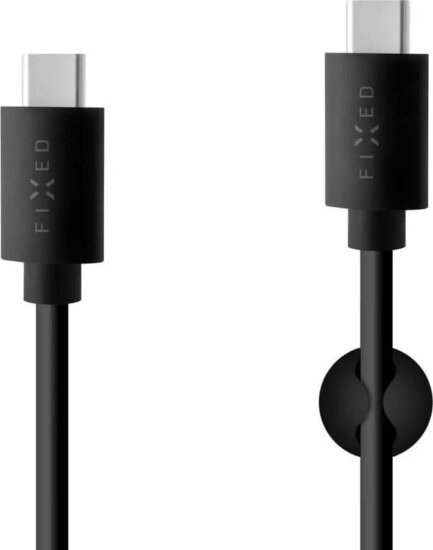 Fixed USB-C apa - USB-C apa 2.0 Adat és töltőkábel 2m - Fekete Fixed USB-C apa - USB-C apa 2.0 Adat és töltőkábel 2m - Fekete