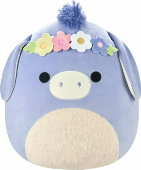Squishmallows Milada a virágkoronás csacsi plüssfigura 20cm