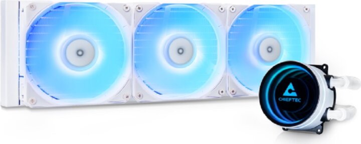 Chieftec ICEBERG 360 RGB PWM univerzális CPU vízhűtő - Fehér