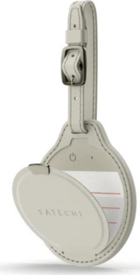 Satechi ST-LFALTW FindAll Okos nyomkövető Poggyászcímke Vegán bőr borítással - Bézs