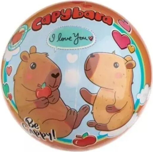 Kapibara Mintájú Gumilabda - 23 cm