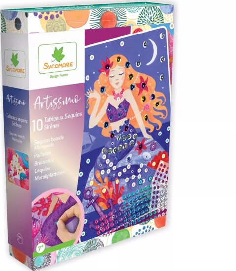 Sycomore 1100 darabos Mozaikkép készítő kreatív készlet - Sellők Sycomore 1100 darabos Mozaikkép készítő kreatív készlet - Sellők