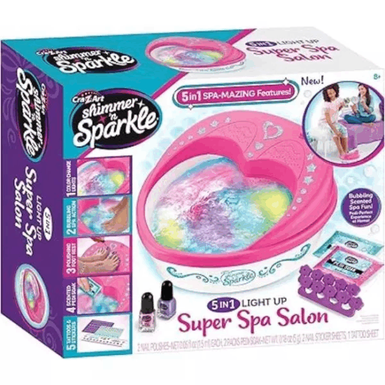 Cra-Z-Art Shimmer’n Sparkle 5 az 1-ben pedikűr spa készlet