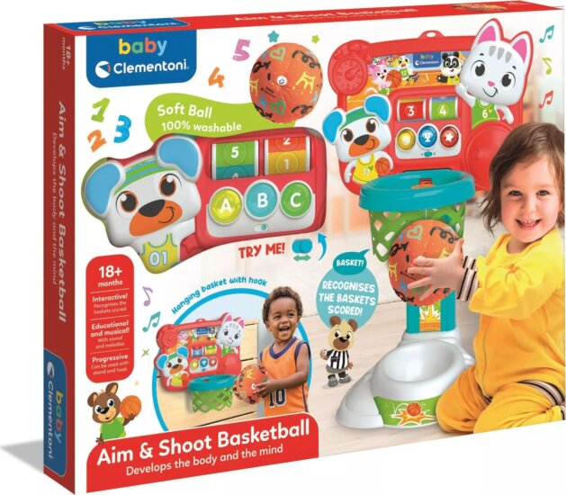 Clementoni Interaktív kosárlabda palánk oktató játék Clementoni Interaktív kosárlabda palánk oktató játék