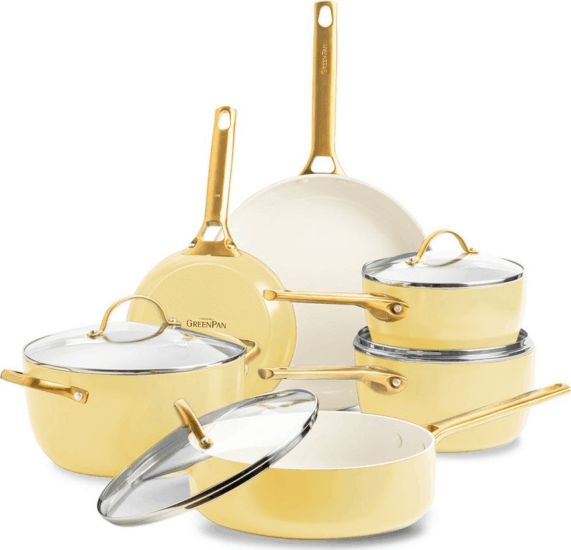 GreenPan Padova Reserve 6 részes Serpenyő készlet 18 / 20 / 24 / 28 cm - Sárga GreenPan Padova Reserve 6 részes Serpenyő készlet 18 / 20 / 24 / 28 cm - Sárga